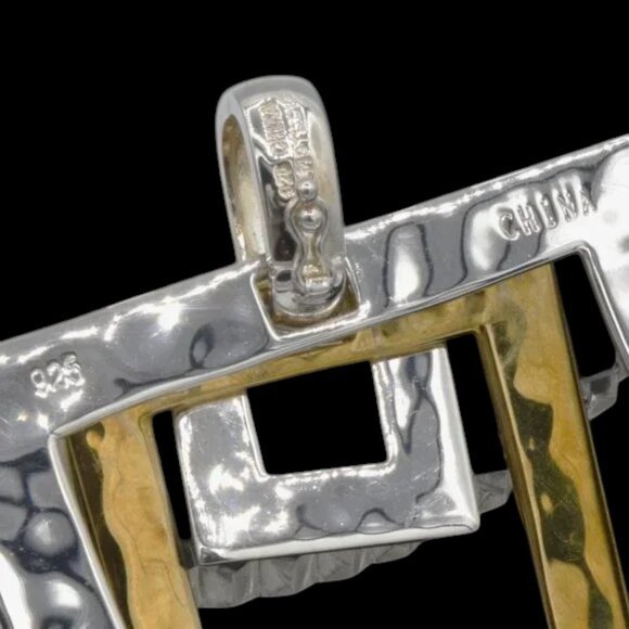 RLM Studio Sterling Silver Geometric Design Pendant Robert Lee Morris - Picture 5 of 5